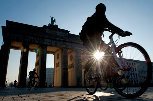 Brandenberg Gate Biker